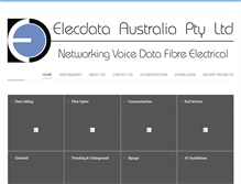 Tablet Screenshot of elecdata.com.au